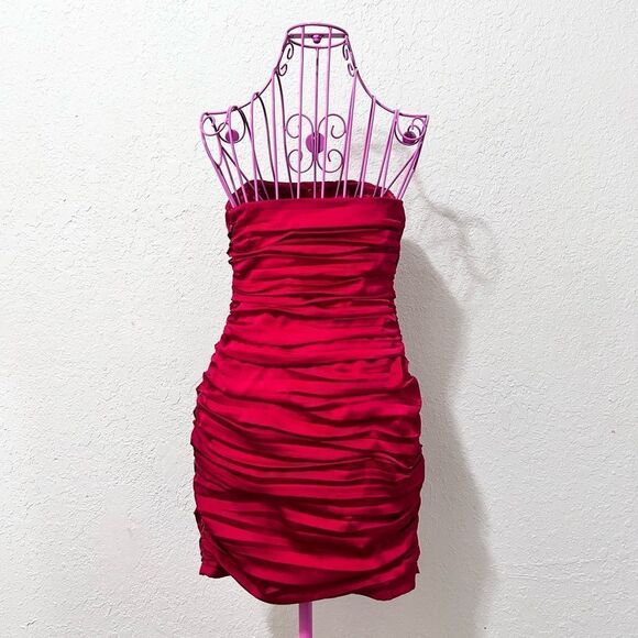 Express cocktail dress red size 0 - Picture 2 of 16